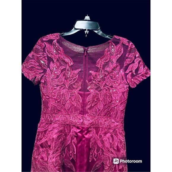 JJ’s house short sequin sheath formal sequin lace dress new 4 orchid - Picture 4 of 7